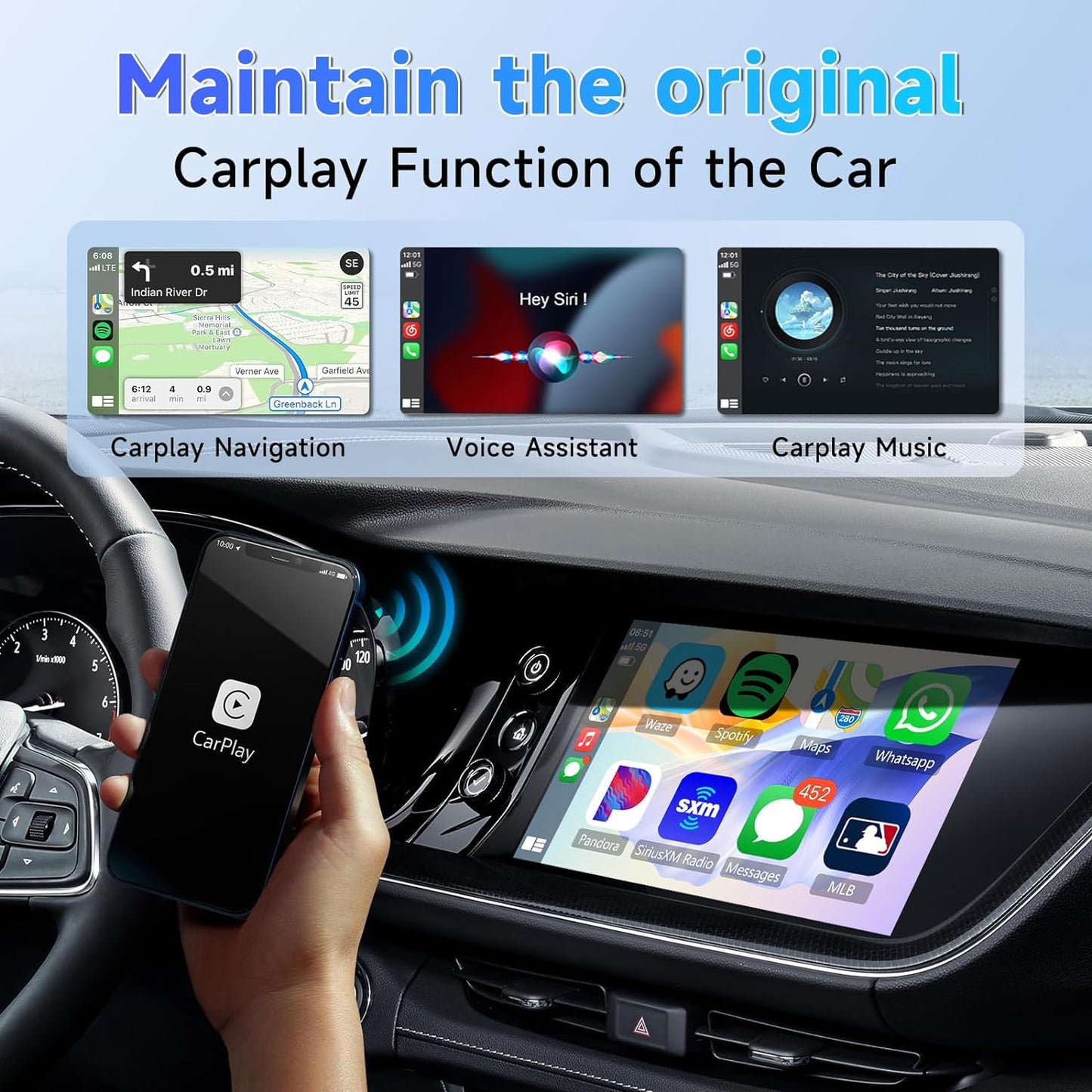 PilotPro Air Wireless CarPlay/Android Auto Adapter