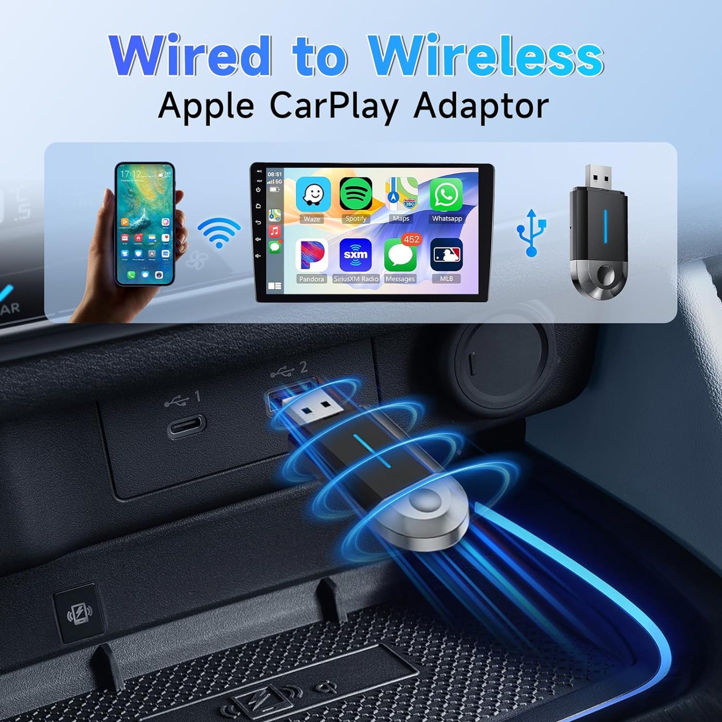 PilotPro Air Wireless CarPlay/Android Auto Adapter